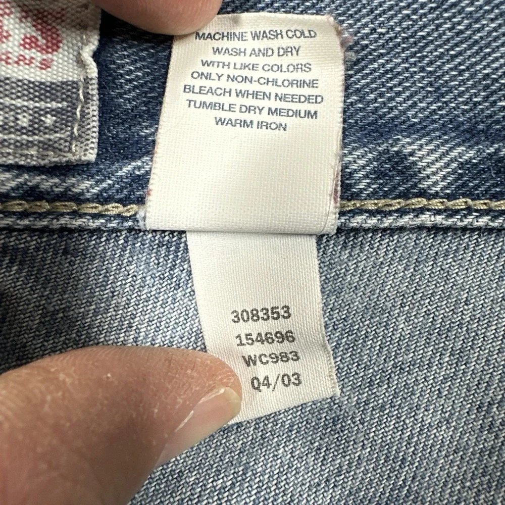 Vintage Old Navy Painters Jeans Men's 33x32 Blue Grunge Baggy Skater Workwear